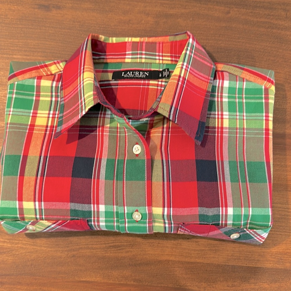 Lauren Ralph Lauren women’s button down blouse size L